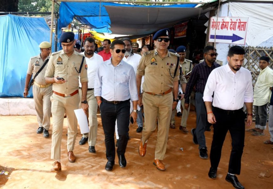 बाराबंकी: देवा मेला क्षेत्र का मंडलायुक व आईजी ने किया निरीक्षण