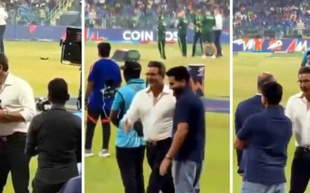 भारत-पाक मैच से पहले दिखी खेल भावना, रोहित शर्मा और वसीम अकरम की गर्मजोशी ने जीता दिल