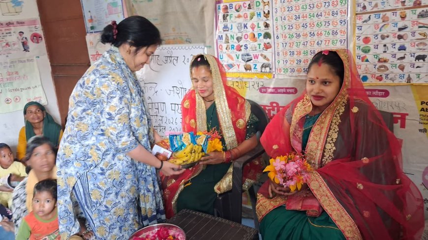 जसोदरपुर में पोषण पखवाड़ा कार्यक्रम आयोजित