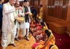 डोल आश्रम में मुख्यमंत्री ने किया 1100 कन्याओं का पूजन, माँ राजेश्वरी का अभिषेक