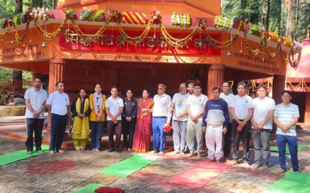 ताड़केश्वर धाम में हरित योग कार्यक्रम, स्वास्थ्य और पर्यावरण संरक्षण का दिया संदेश