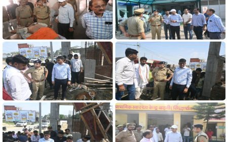निर्माणाधीन मछली मंडी में शटरिंग गिरने से मजदूर की मौत