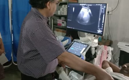 हैलट अस्पताल में लगी अत्याधुनिक अल्ट्रासाउंड मशीन