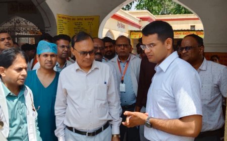 बलरामपुर: जिलाधिकारी ने किया जिला मेमोरियल चिकित्सालय का आकस्मिक निरीक्षण, स्वास्थ्य सेवाओं की गुणवत्ता पर जोर