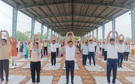 सोनीपत: नई अनाज मंडी, खरखौदा में उत्साह एवं उमंग के साथ मनाया गया 12वां अंतर्राष्ट्रीय योग दिवस*