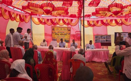 बलरामपुर : ग्राम बेल्हा में डीएम की अध्यक्षता में बाढ़ चौपाल सम्पन्न ग्रामीणों को सुरक्षा व राहत व्यवस्था की दी गई जानकारी