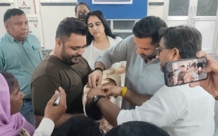 सोनीपत: राष्ट्रीयव्यापी पल्स पोलियो अभियान के तहत सिविल अस्पताल, सोनीपत में विधायक निखिल मदान ने एनआईडी बूथ का किया शुभारंभ