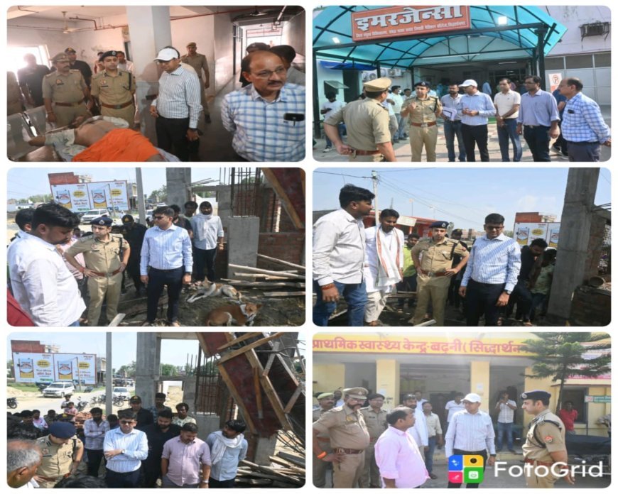 निर्माणाधीन मछली मंडी में शटरिंग गिरने से मजदूर की मौत