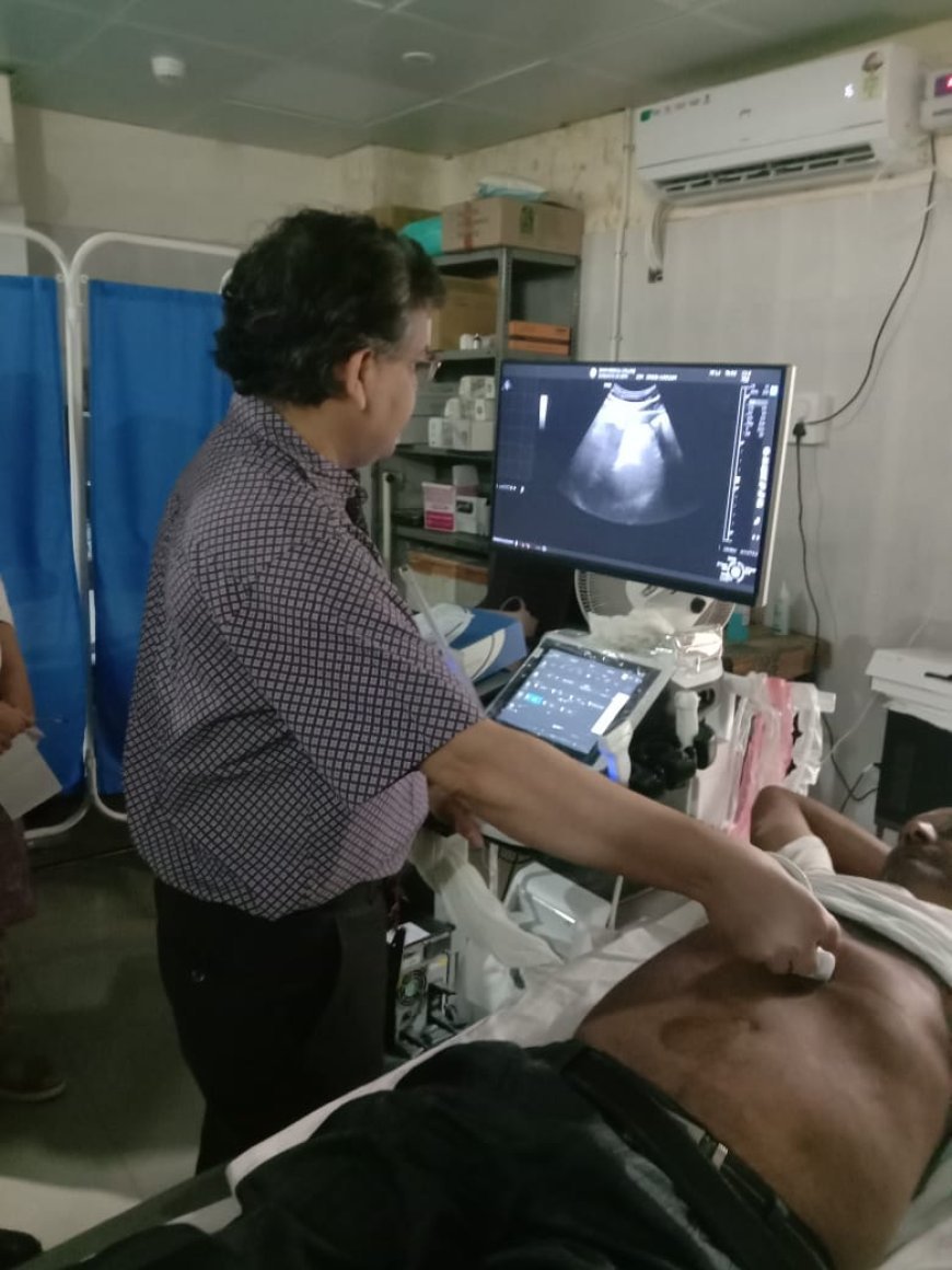 हैलट अस्पताल में लगी अत्याधुनिक अल्ट्रासाउंड मशीन