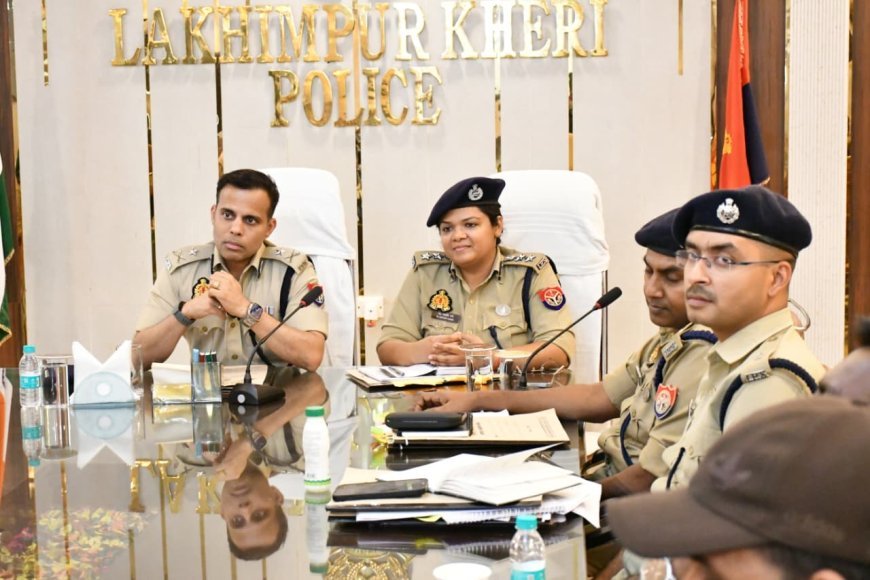 लखीमपुर खीरी : आईजी किरण एस. ने खीरी में भर्ती केंद्र व कानून व्यवस्था की समीक्षा की