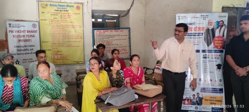 सोनीपत: रोजगार मेले में 72 युवाओं को मिले रोजगार के अवसर-मनोज कुमार