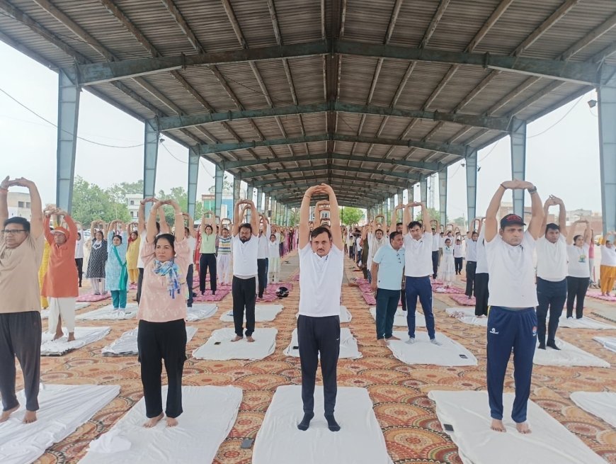 सोनीपत: नई अनाज मंडी, खरखौदा में उत्साह एवं उमंग के साथ मनाया गया 12वां अंतर्राष्ट्रीय योग दिवस*