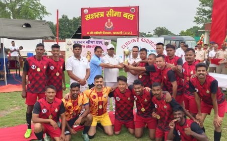 श्रावस्ती : लगातार दूसरी बार चैंपियन बनी एसएसबी 62वीं वाहिनी भिनगा, 42वीं वाहिनी बहराइच को 3-1 से हराया