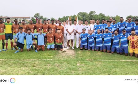 एसएसबी भिनगा द्वारा आयोजित इंटर सेक्टर फुटबॉल प्रतियोगिता में लखीमपुर खीरी की धमाकेदार जीत