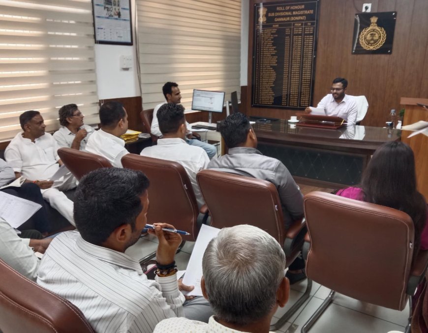 सोनीपत: विधानसभा गन्नौर में विशेष गहन पुनरीक्षण कार्यक्रम के 75.2 प्रतिशत गणना प्रपत्रों का डिजिटाइजेशन पूर्ण: 28—गन्नौर ईआरओ एवं एसडीएम प्रवेश कादियान