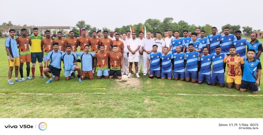 एसएसबी भिनगा द्वारा आयोजित इंटर सेक्टर फुटबॉल प्रतियोगिता में लखीमपुर खीरी की धमाकेदार जीत